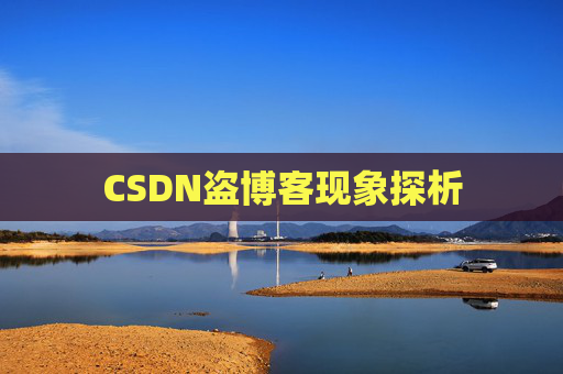 CSDN盗博客现象探析 CSDN盗博客现象探析